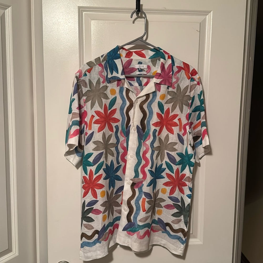 Mens Reiss Linen Shirt